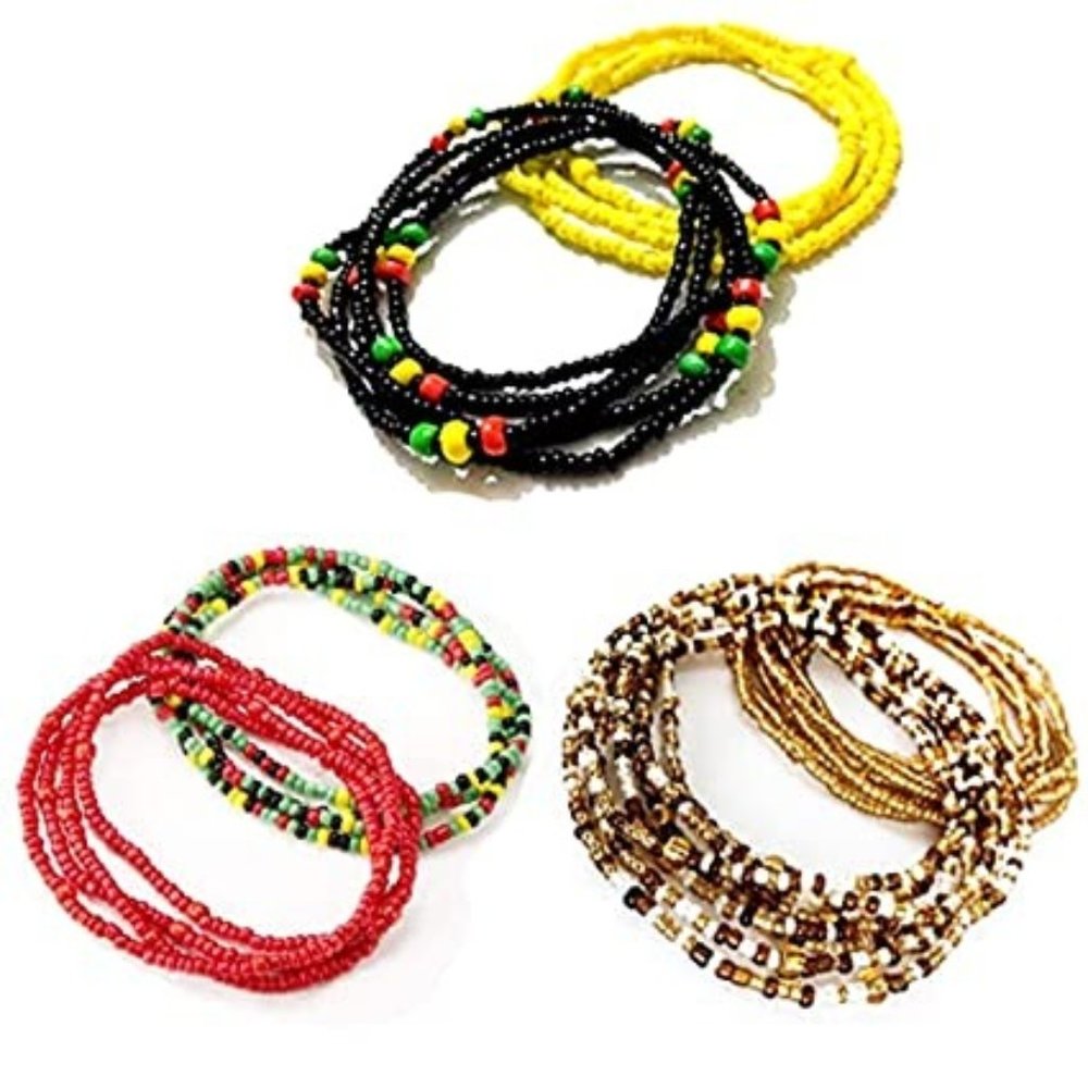 6 Piece Waist Beads